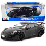 Maisto 1/18 scale 2022 Porsche 911 GT3 Black Special Edition Series 1/18 Diecast Model Car 31458