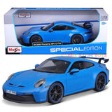 Maisto 1/18 scale 2022 Porsche 911 GT3 BLUE Special Edition Series 1/18 Diecast Model Car 31458
