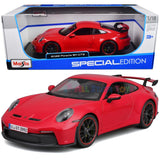 Maisto 1/18 scale 2022 Porsche 911 GT3 RED Special Edition Series 1/18 Diecast Model Car 31458