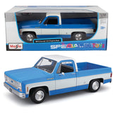 Maisto 1/18 scale 1974 Chevrolet C10 Cheyenne Super Blue/White 31467