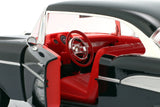 Maisto 1957 Chevrolet Bel Air Coupe BLACK with Red Interior "Special Edition" Series 1/18 Diecast Model 31477