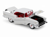 Maisto 1957 Chevrolet Bel Air Coupe White with Red Interior "Special Edition" Series 1/18 Diecast Model 31477