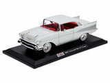 Maisto 1957 Chevrolet Bel Air Coupe White with Red Interior "Special Edition" Series 1/18 Diecast Model 31477