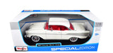 Maisto 1957 Chevrolet Bel Air Coupe White with Red Interior "Special Edition" Series 1/18 Diecast Model 31477