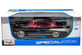 Maisto 1957 Chevrolet Bel Air Coupe BLACK with Red Interior "Special Edition" Series 1/18 Diecast Model 31477