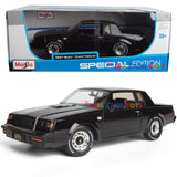 Maisto 1:18 Special Edition 1987 Buick Regal Grand National, Black, Diecast Model, 31479