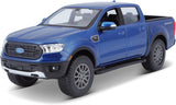 2019 Ford Ranger Pickup Truck Blue 1:24 Scale Diecast Maisto 31521