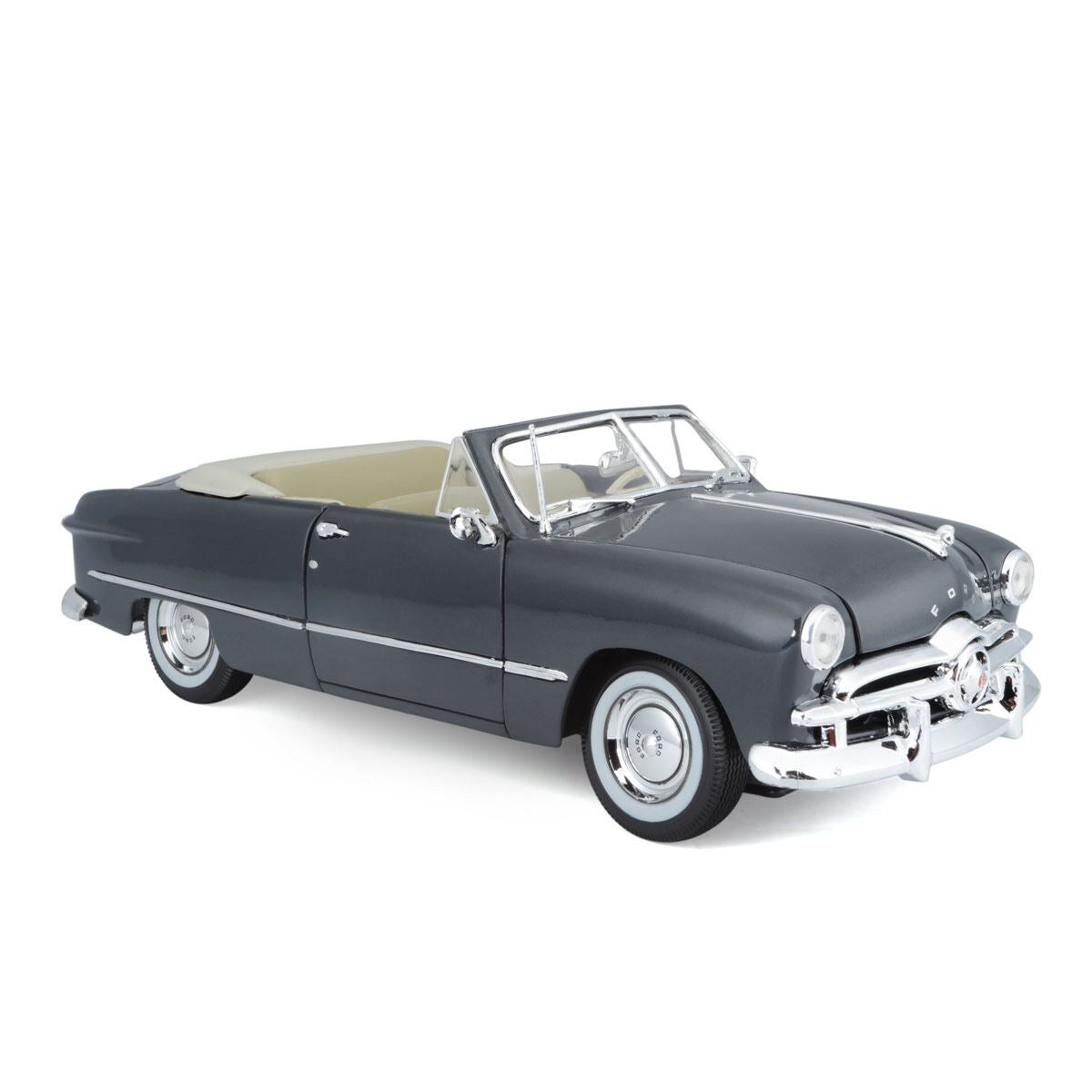 1949 Ford Convertible Gray 1/18 Diecast Model Car Maisto 31682