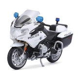 BMW R 1200 RT "U.S. POLICE" WHITE 1/18 DIECAST MOTORCYCLE MODEL BY MAISTO 32306