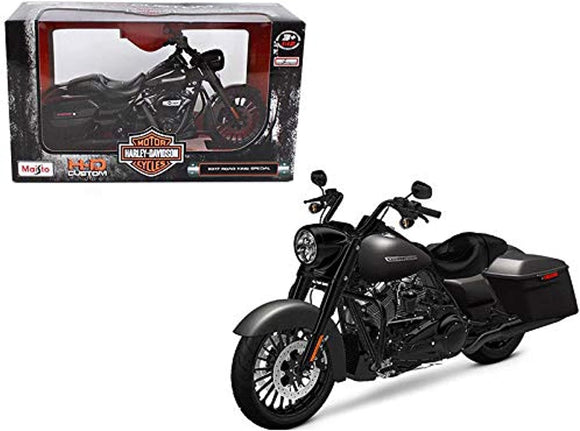 1:12 Scale 2017 Harley Davidson King Road Special Black Motorcycle Diecast Model Maisto 32336