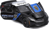Maisto 1:24 Scale 2015 Chevrolet Corvette C7 Z06 Police Pursuit PPV Diecast Model Car Black 32516