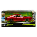 Maisto Design 1/25 1969 Dodge Charger R/T Muscle Diecast Model Red 32537