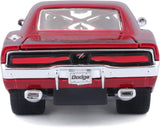 Maisto Design 1/25 1969 Dodge Charger R/T Muscle Diecast Model Red 32537