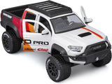 Maisto Design 1:27 2023 Toyota Tacoma TRD Pro White Toyo Tires Off-Road Series Diecast Car Model 32546