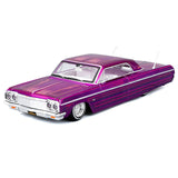 Maisto Design 1964 Chevrolet Impala SS Lowrider 1/26 Diecast Model Car 32547 Purple