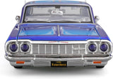 Maisto Design 1964 Chevrolet Impala SS Lowrider 1/26 Diecast Model Car 32547 Blue