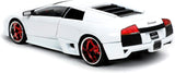 Jada Hyper-Spec 1/24 LAMBORGHINI Murcielago LP 640 DIECAST CAR MODEL WHITE 32570