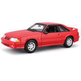 1993 Ford Mustang Coupe SVT Cobra Red 1:24 Scale Diecast Maisto 32906 Red