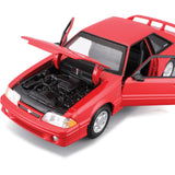 1993 Ford Mustang Coupe SVT Cobra Red 1:24 Scale Diecast Maisto 32906 Red