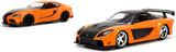 Jada Fast & Furious Han's Mazda RX-7 & Toyota GR Supra 2 pak 1/32 Diecast Model Car 32910
