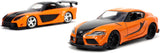 Jada Fast & Furious Han's Mazda RX-7 & Toyota GR Supra 2 pak 1/32 Diecast Model Car 32910