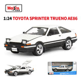 Maisto 1/24 Toyota Sprinter Trueno AE86 Diecast Model 32916 WHITE RHD (Right Hand Drive)