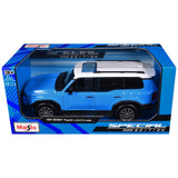 Maisto 1:24 SE 2024 Toyota Land Cruiser Blue Diecast Car Model 32924