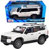 Maisto 1:24 SE 2024 Toyota Land Cruiser White Diecast Car Model 32924