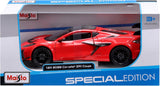 Maisto 1:24 Scale 2025 Chevrolet Corvette C8 ZR1 Diecast Model Car RED 32927
