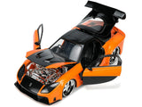 Jada Fast & Furious Han's 1995 Mazda RX-7 VeilSide 1/24 Diecast Model Car Orange 30732