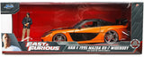 Jada Fast & Furious Han's 1995 Mazda RX-7 VeilSide 1/24 Diecast Model Car Orange 33174