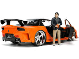 Jada Fast & Furious Han's 1995 Mazda RX-7 VeilSide 1/24 Diecast Model Car Orange 33174