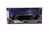 1/24 "Fast and Furious" 1995 Toyota Supra Diecast Model Black by JADA 33380
