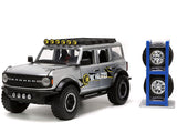 2021 Ford Bronco Just Trucks Collection Diecast Car Model with Tire Rack by Jada 33852