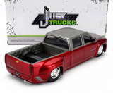 JADA 1/24 1999 Chevrolet Silverado Heavy Duty Dually Red/Silver 35589