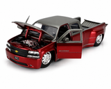 JADA 1/24 1999 Chevrolet Silverado Heavy Duty Dually Red/Silver 35589