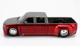 JADA 1/24 1999 Chevrolet Silverado Heavy Duty Dually Red/Silver 35589