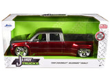 JADA 1/24 1999 Chevrolet Silverado Heavy Duty Dually Red/Silver 35590