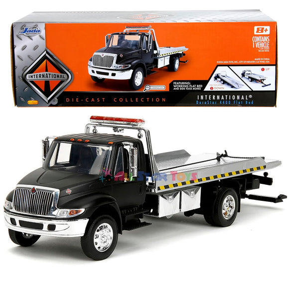 Jada International Durastar 4400 Flatbed Tow Truck 1:24 Diecast Model Matt Black 35851