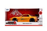 Jada Toys - JDM Tuners 1993 Mazda RX-7 (FD) HKS Power Yellow 1:24 Die-Cast Model 35957