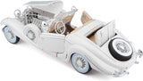 Maisto Premiere Edition 1936 Mercedes 500K Special Roadster (White) 1/18 Diecast Car Model 36055
