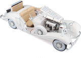 Maisto Premiere Edition 1936 Mercedes 500K Special Roadster (White) 1/18 Diecast Car Model 36055