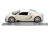 Jada 25 Years of Fast & Furious 2011 Bugatti Veyron - 1:24 Scale Diecast Model Toys 36476 White/Beige