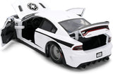 Jada Disney 1:24 Stormtrooper & 2021 Dodge Charger SRT Hellcat Diecast Model from Movie Star Wars, JADA 36478, Collectible Toy Car