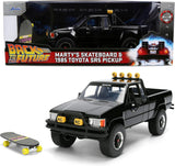 JADA 1/24 Marty's Skateboard & 1985 Toyota SR5 Pickup Truck from movie Back to The Future 36479