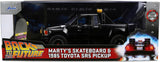 JADA 1/24 Marty's Skateboard & 1985 Toyota SR5 Pickup Truck from movie Back to The Future 36479