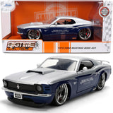 Jada Toys Bigtime Muscle 1:24 1970 Ford Mustang Boss 429 Die-cast Car 36639 Silver Blue