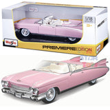 Maisto 1959 Cadillac Eldorado Biarritz Convertible Pink 1/18 Diecast Model Car 36813