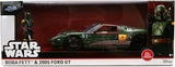 Jada Disney 1:24 Star Wars Boba Fett & 2005 Ford GT Diecast Model from Movie Star Wars, JADA 36909, Collectible Toy Car Model