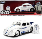 Jada Disney 1:24 Star Wars R2-D2 & 1959 Volkswagen Drag Beetle Diecast Model from Movie Star Wars, JADA 36912, Collectible Toy Car